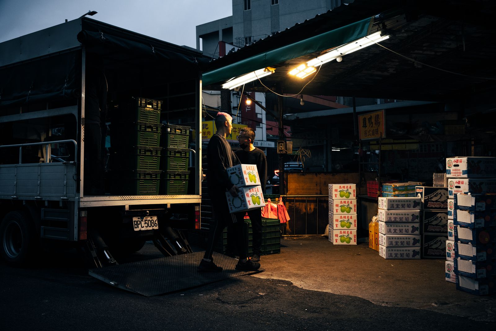 A Summit box truck at a loading dock