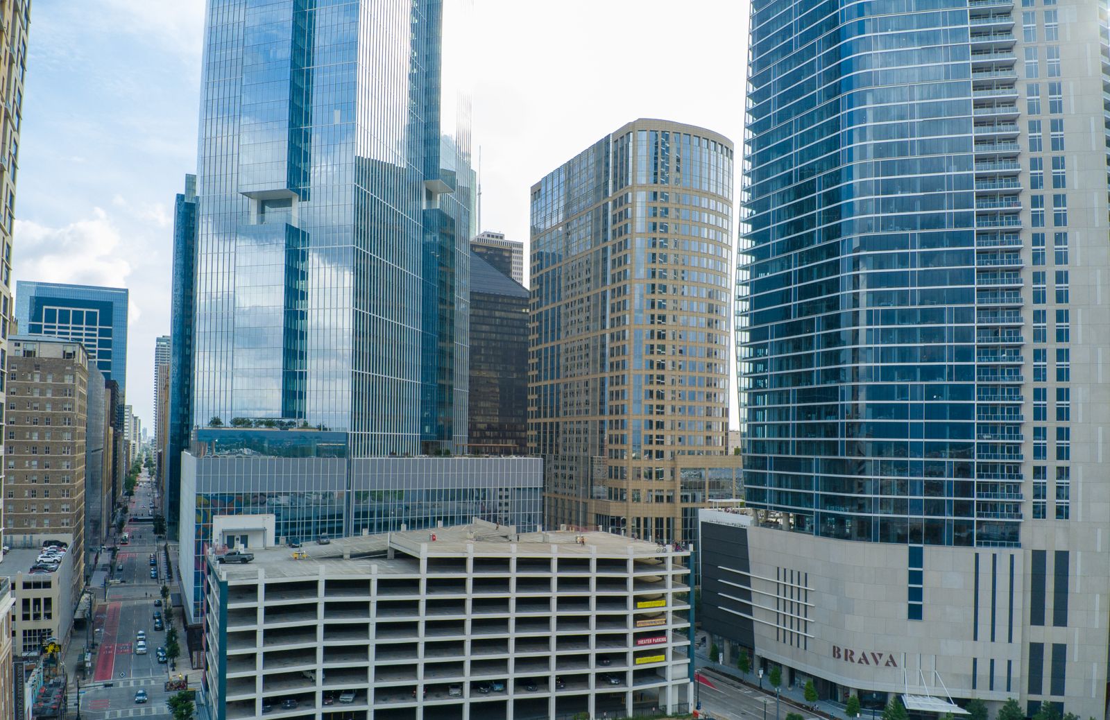Aerial view of the Houston metropolitan area